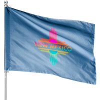 New Mexico State Zia Symbol Design House Flag — Decorative Flags