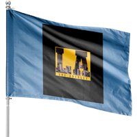 Los Angeles California Skyline House Flag — Decorative Flags