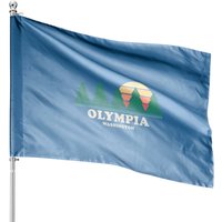 Drapeau de Maison Rétro Olympia Wa — Drapeaux décoratifs