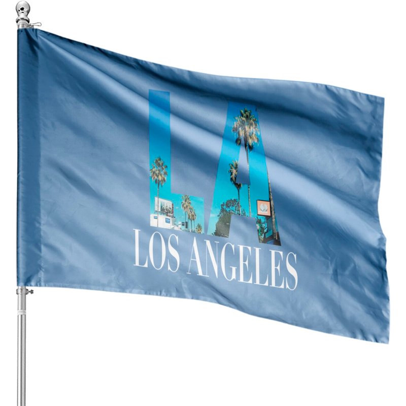 Los Angeles California Souvenir Beach House Flag — Decorative Flags