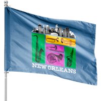 New Orleans House Flag - Double-Sided Print