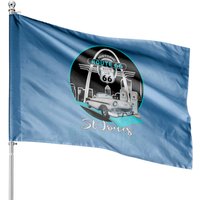 St Louis Missouri Route 66 Gateway Arch Souvenir House Flag