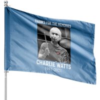 Drapeau de Maison Charlie Watts pour Thème Noir — Drapeaux décoratifs