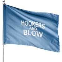 Hookers And Blow Funny House Flag for College Participation — Decorative Flags