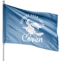 Support Your Local Coven House Flag - Double-Sided Print — Decorative Flags