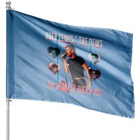Huey Lewis And The News Double-Sided House Flag — Decorative Flags