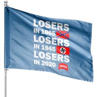 George Clooney Losers In 1865 House Flag — Decorative Flags