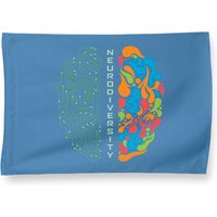 Embrace Neurodiversity Brain House Flag — Decorative Flags