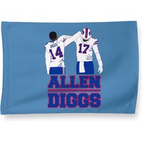 Drapeau de Maison Stefon Diggs Josh Allen Buffalo Football Fan — Drapeaux décoratifs