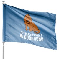 Drapeau de Maison Propriétaire de Bloodhound - Impression Double Face — Drapeaux décoratifs