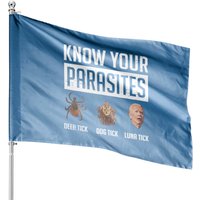 Know Your Parasites House Flag - Tick Information — Decorative Flags