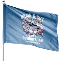 I'm A Cowboys Fan House Flag - Double-Sided Print — Decorative Flags