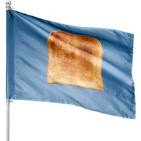 Drapeau de maison costume Toast drôle - Thème gluten — Drapeaux décoratifs