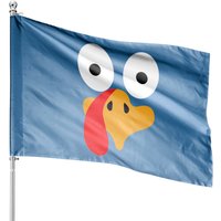 Cute Turkey Fall Thanksgiving House Flag — Decorative Flags