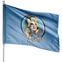Dolly Parton Western House Flag - Double-Sided Print
