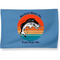 Want Me Fish Fear Me Classic House Flag