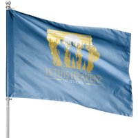 Is This Heaven No It's Iowa Vintage Field Of Baseball Dreams Flag — Decorative Flags