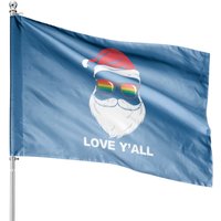 Lgbt Gay Santa Loves Everyone Pride Christmas House Flag