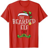 T-shirt de Noël assorti pour hommes Bearded Elf Family — T-shirts pour hommes