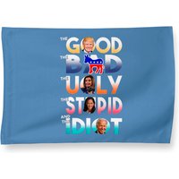 Le Droit Le Mauvais Le Laid Le Stupide Et L'Idiot Drapeau de Maison — Drapeaux décoratifs