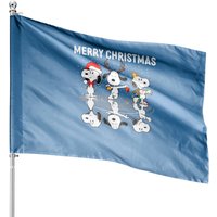 Drapeau de Noël Snoopy pour usage extérieur — Drapeaux décoratifs