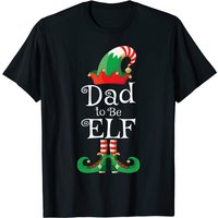 T-shirt de Noël pour futurs papas Elf Dad assorti