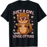 T-shirt Otter Joyeux Juste Une Fille Qui Aime Les Loutres