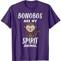 T-shirt Amusant Bonobos Est Mon Animal Spirituel pour Hommes