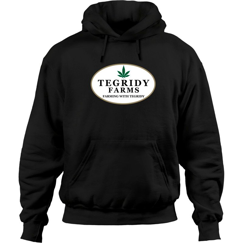 Tegridy Farms Pullover Hoodie for Unisex in Black — Mens Hoodies