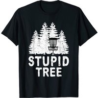 T-shirt Distressed Disc Golf Stupid Tree pour Hommes