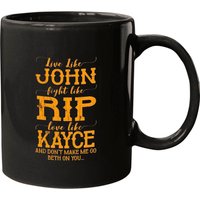Mug en céramique avec une citation humoristique sur la famille