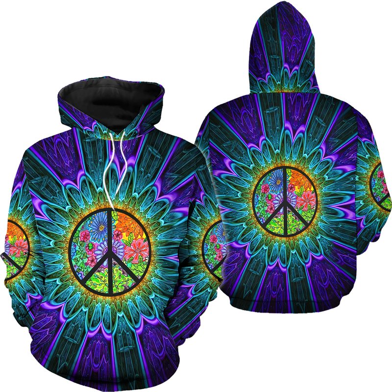Hippie Hoodie 3D All Over Print