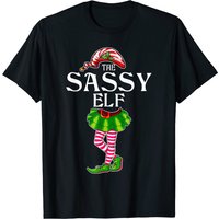 T-shirt de Noël assorti pour hommes Sassy Elf