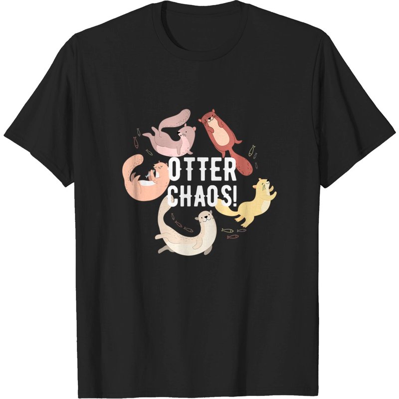 T-shirt Puns d'Otter pour Hommes - Design Otter Chaos
