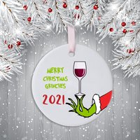 Merry Christmas Grinches 2021 Ornament
