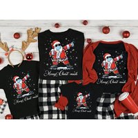T-shirts de Noël Merry Christ-Mask Santa Quarantine pour la famille — T-shirts pour hommes