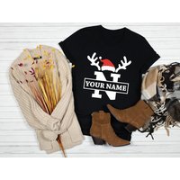 T-shirts de Noël assortis avec nom personnalisé pour hommes — T-shirts pour hommes