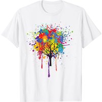T-shirt Zany Brainy pour hommes avec motif éclaboussure d'art — T-shirts pour hommes