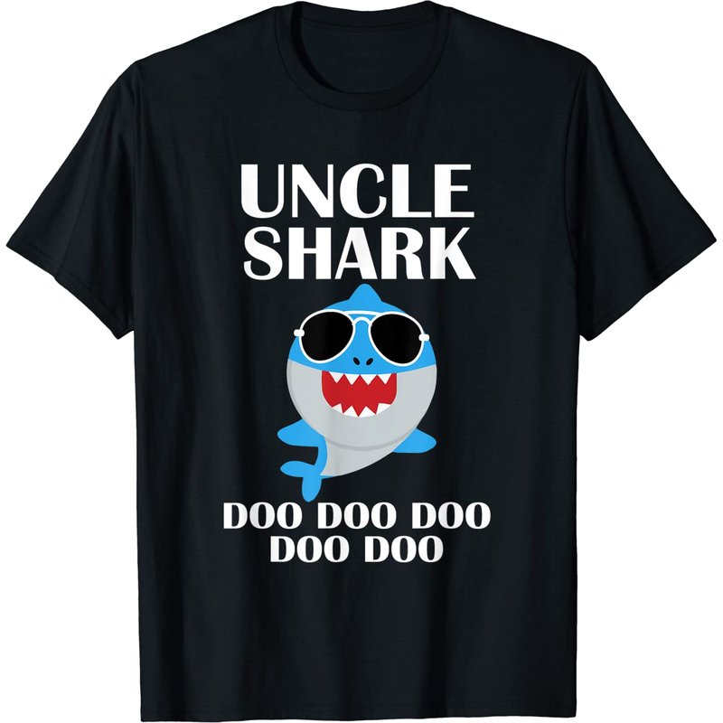 T-shirt Uncle Shark pour hommes - Cadeau pour la fête des pères et Noël — T-shirts pour hommes