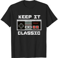 Nintendo Men's Keep It Classic Controller Graphic T-Shirt — Mens T Shirts