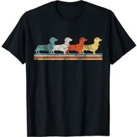 Cartoon Dachshund T-Shirt for Men in Black — Mens T Shirts