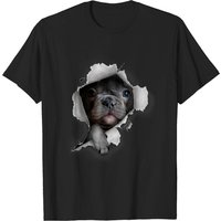 T-shirt Silhouette de Bulldog Français pour Hommes