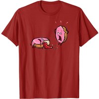 Shirt.woot T-shirt Donut Panic! pour hommes en noir
