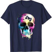 Gaming Skull T-Shirt for Men - Mind Controller Design — Mens T Shirts