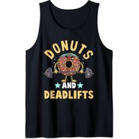 Débardeur Donuts And Deadlifts pour hommes - Noir
