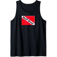 Muff Diver Tank Top for Men - Black — Mens T Shirts
