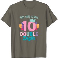 Double Digit Birthday T-Shirt for Men - This Girl Is Now 10 — Mens T Shirts