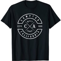 T-shirt vintage Compton Crips pour hommes - Émblème de Californie — T-shirts pour hommes