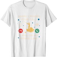 T-shirt Désolé d'avoir Manqué Votre Appel pour Hommes - Noir — T-shirts pour hommes