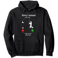 Hoodie de Pêche Sorry I Missed Your Call pour Hommes